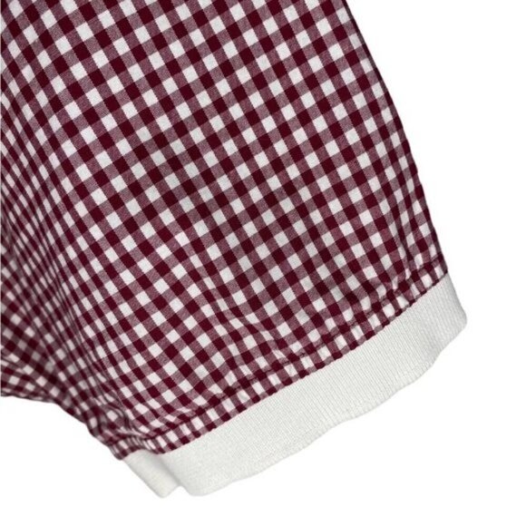 Michael Kors Men's Red Gingham Check Slim Fit Casual Button Down Shirt Size L - Picture 3 of 7